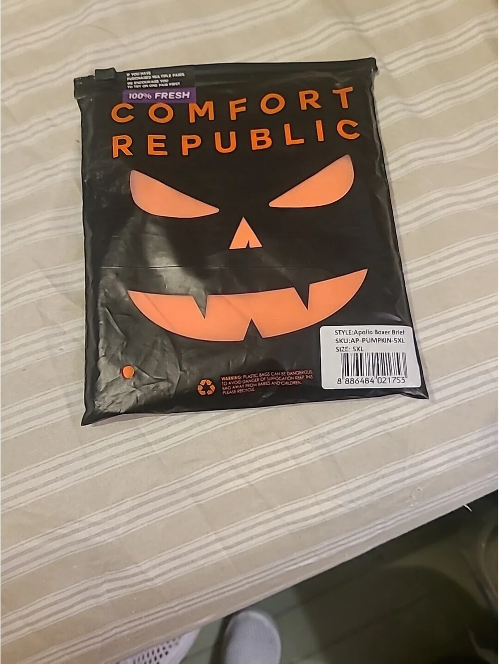 Comfort Republic bamboo Boxer Brief 5XL Orange